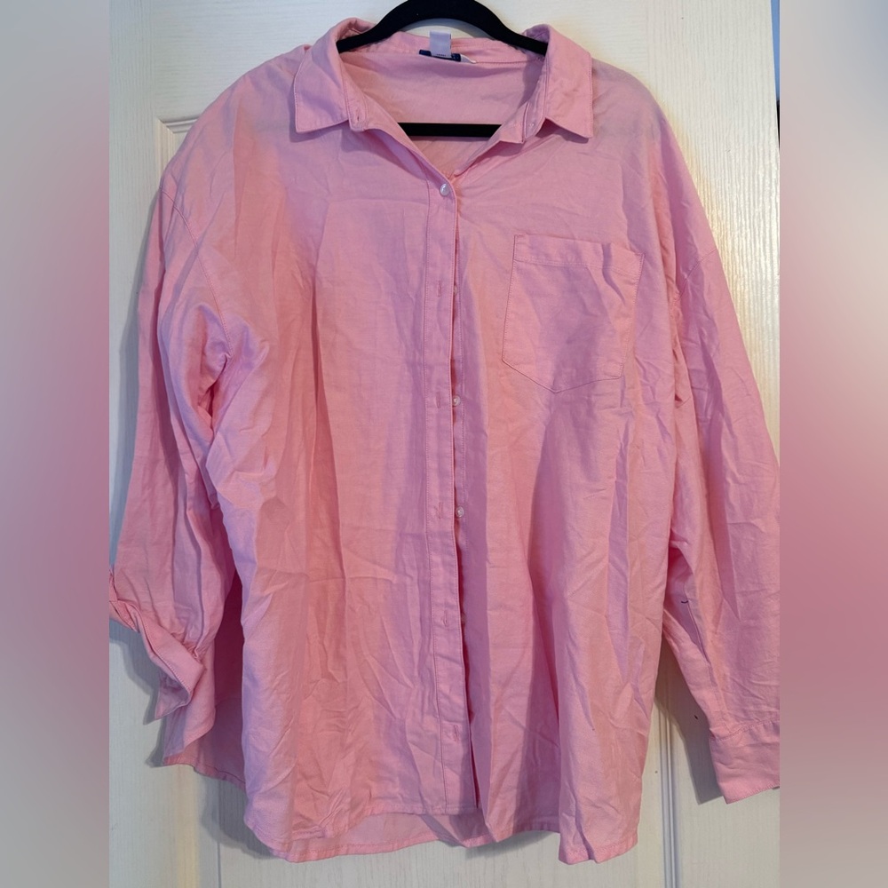 Old Navy Light Pink Boyfriend Shirt